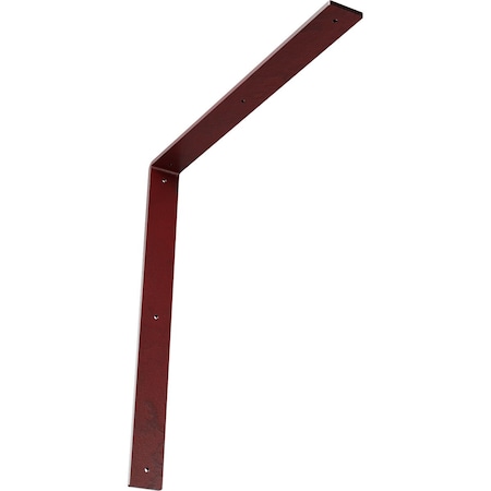 Ekena Millwork Hamilton Steel Bracket, Hammered Bright Red 2"W x 20"D x 20"H BKTM02X20X20HAHRE